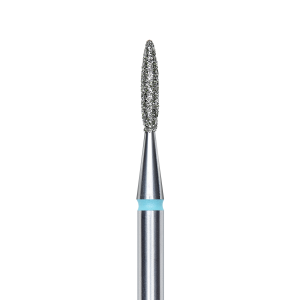 Diamant Fräser Bit FLAMME 1,6mm/8mm blau STALEKS PRO